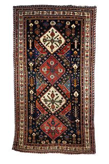 Antique Bakhtiari Rug, 6'10" x 12'5"