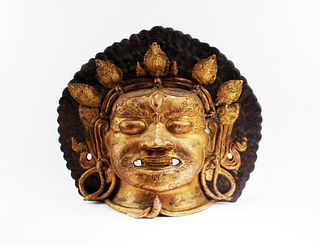A Bronze Mask of Bhairav