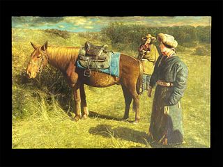 Contemporary painting of Eastern Tibet Nomads’ lif