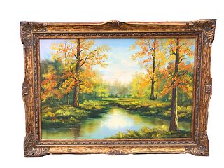 A Framed Oil Painting