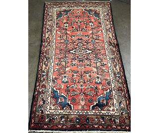 ANTIQUE HAND-KNOTTED PERSIAN MALAYER RUG