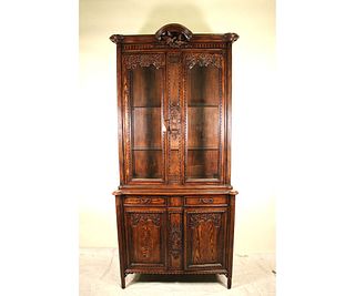COUNTRY FRENCH DISPLAY CABINET