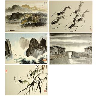Mid Century Chinese Watercolors