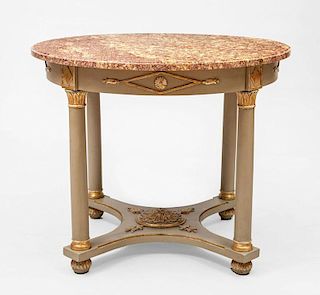 Italian Neoclassical Style Painted and Parcel-Gilt Center Table