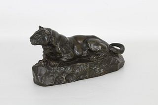 'Barye' Bronze Panther of Tunasia