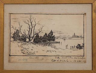 George Herbert McCord (1848-1908): Winter Evening on the Harlem River