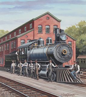 J. Craig Thorpe (B. 1948) "Virginia Locomotive"