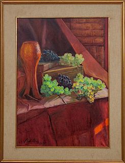 Attributed to Giuseppe Balbo (1891-1979): Still Life with Grapes