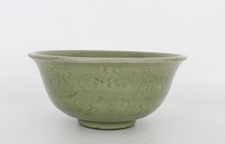Chinese Ming Style Longquan Celadon Bowl