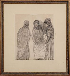 Attributed to Theophile A. Steinlen (1859-1923): The Young Widows