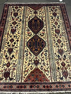 HAND-KNOTTED PERSIAN SHIRAZ RUG