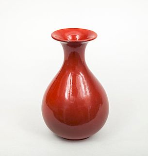 Cowan Iron Red Glazed Pottery Vase