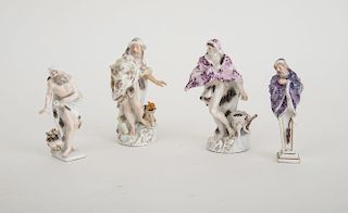 Four Meissen Porcelain Allegorical Figures