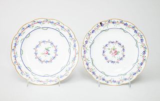 Pair of Sèvres Porcelain Plates