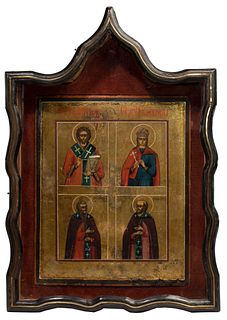 Russian Orthodox Four Image Icon