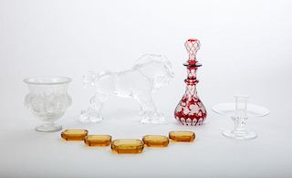 Seven Assorted Glassware Articles