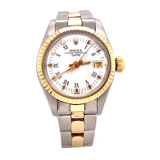 Ladies ROLEX Date Two Tone Oyster