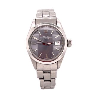 Ladies ROLEX Stainless Steel Date Oyster