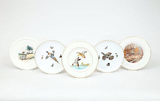 Miscellaneous Group of Game Plates