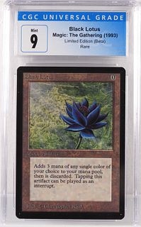 1993 Magic The Gathering Beta Black Lotus CGC 9