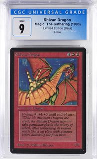 1993 Magic The Gathering Beta Shivan Dragon CGC 9