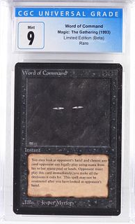 Magic The Gathering Beta Word of Command CGC 9