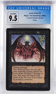 Magic The Gathering Beta Lord of the Pit CGC 9.5