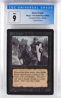 1993 Magic The Gathering Beta Black Knight CGC 9