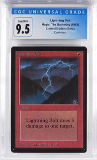 Magic The Gathering Beta Lightning Bolt CGC 9.5