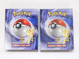 2PC 1999 Pokemon Starter Gift Box Factory Sealed