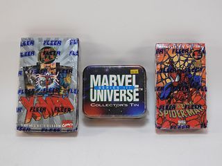 3PC Fleer Spider-Man X-Men Universe Sealed Boxes
