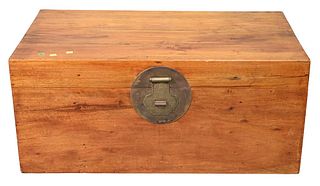 Camphorwood Lift Top Chest, height 15 1/2 inches, top 21 1/2" x 36".