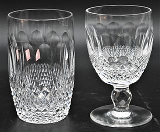 31 Pieces of Waterford Crystal, Colleen pattern, to include 11 water cups, 3 tumblers, and 17 goblets, stemmed wine is signed, tumblers are not signed