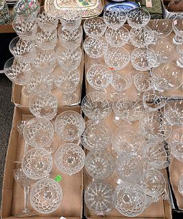 Large Group of Stemware, wine glass, cordials, water, champagne, etc.
