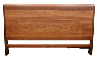 King Size Cherry Sleigh Bed, height 46 1/2 inches, width 79 inches.