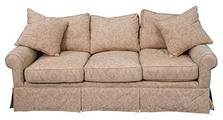 Custom Upholstered Sofa, length 82 inches.