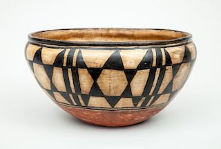 Southwest Native American Large Pottery Bowl