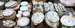 Table lot of Porcelain, to include Raynaud limoges cups and saucers, partial set of Royal Crown Derby Brittany, Spode coffee cups and saucers, Havilan