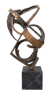Esther Fuhrman Abstract Bronze Sculpture