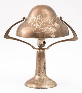 Art Nouveau Brass Desk Lamp