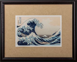 Katsushika Hokusai The Great Wave Woodblock Print