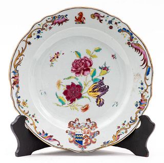 18th C. Chinese Export Armorial Plate