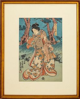Utagawa Kunisada Female Figure Ukiyo-e print