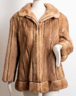 Franklyn Syosset Mink Fur and Leather Jacket