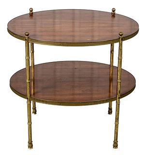 Maison Bagues Manner Oval Side table