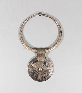 Thai Hill Tribe Silver Torque and Pendant