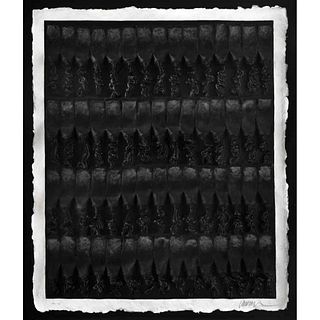 ARMAN, Sin título, 1990, Firmada, Mixografía H. C. 6 / 6, 68 x 57 cm