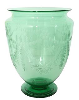 Steuben Pomona Green Vase