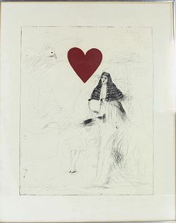 Jim Dine (b. 1935) American, Colored Etching