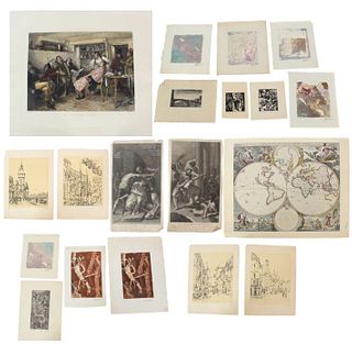 (21) Works of Paper, Etchings and Prints
